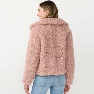 Women's LC Lauren Conrad Cropped Faux-Fur Jacket